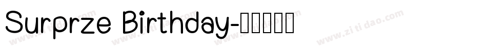 Surprze Birthday字体转换